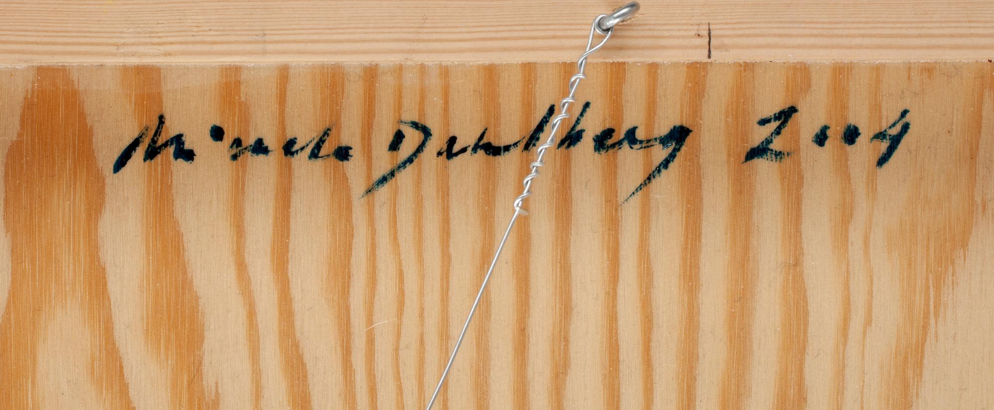 MICAELA DAHLBERG. Olja på pannå. Sign Micaela Dahlberg och dat 2004 a tergo.