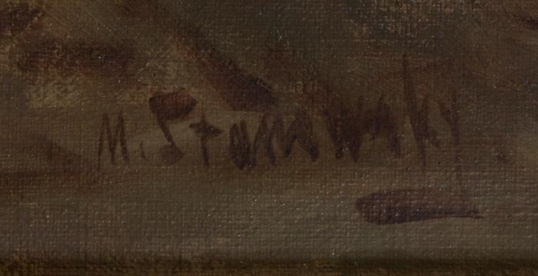 Mikael Stanowsky, öljy kankaalle, signeerattu.