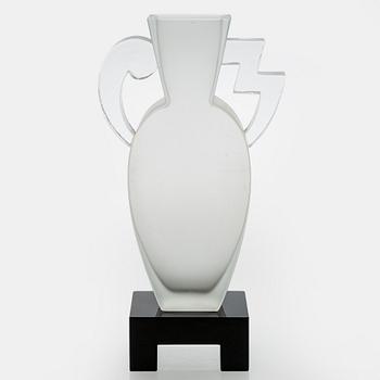 Heikki Orvola, glasskulptur "Maya", signerad Heikki Orvola Nuutajärvi.