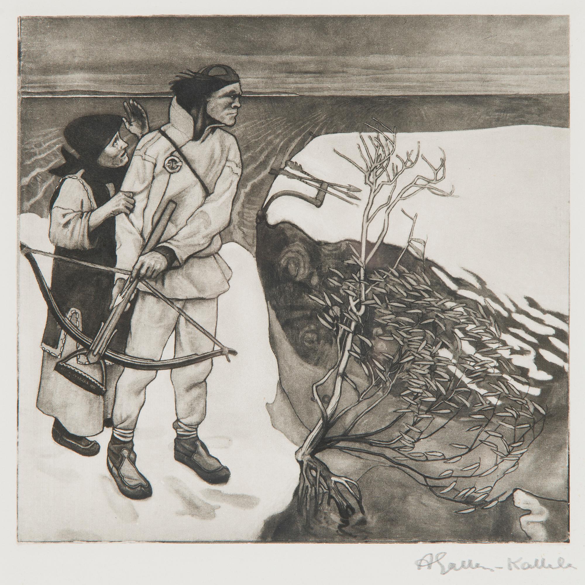 Akseli Gallen-Kallela, "Joukahaisen kosto".