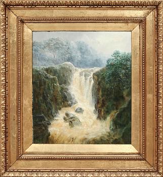 OKÄND KONSTNÄR, olja på duk, sign J Finchelt, 1800-talets andra hälft.