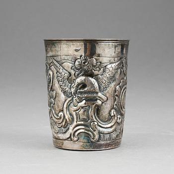 BÄGARE, otydliga stämplar, Ryssland, otydligt daterad 17? Vikt ca 85g.