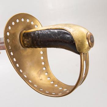 A Swedish cavalry sword 1893 pattern, with scabbard.