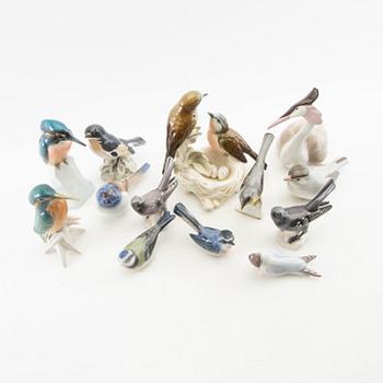 Figurines 13 pcs mostly Germany 20th century porcelain.