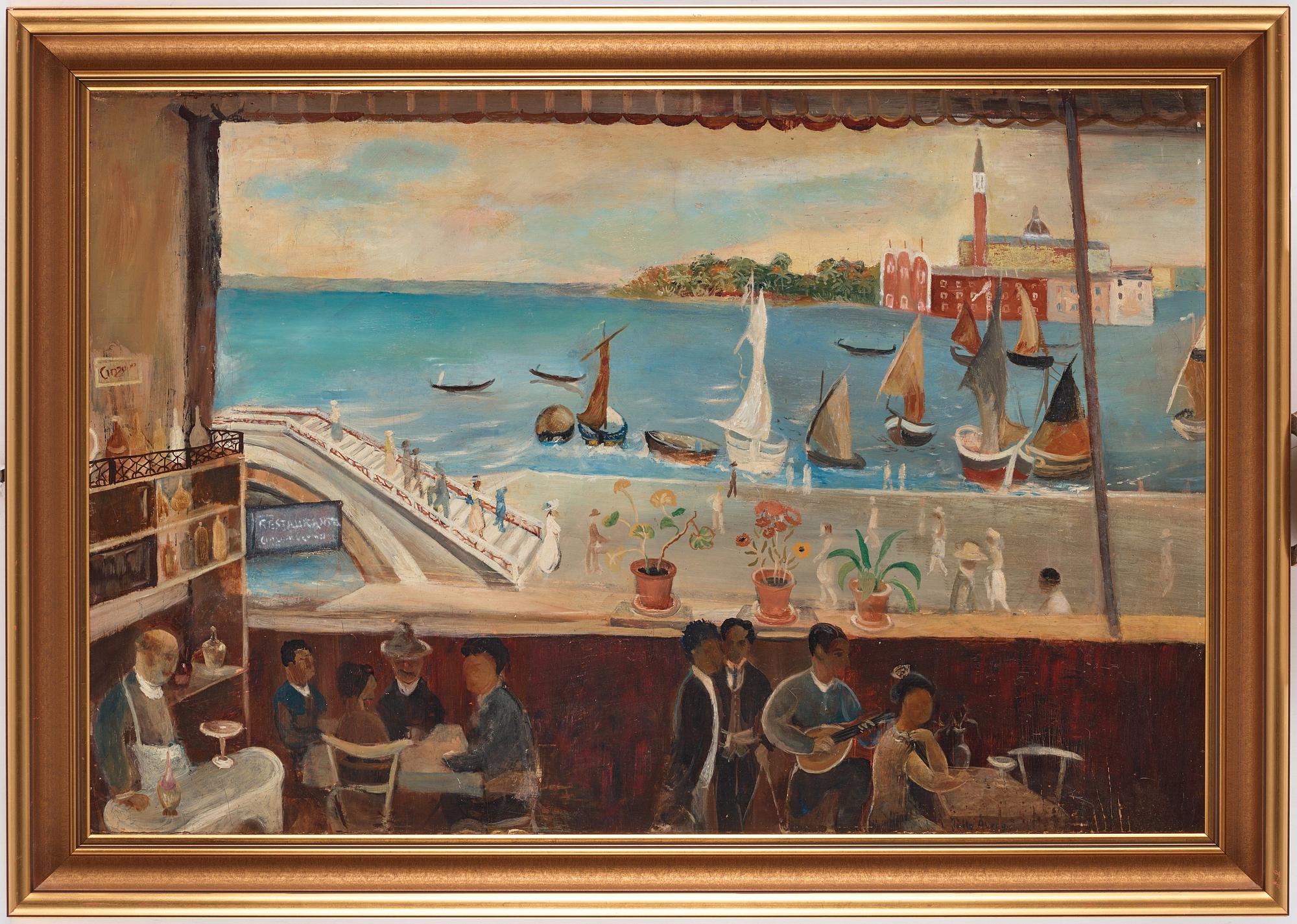 Pelle Åberg, Vy från Venedig med Basilica di San Giorgio Maggiore.