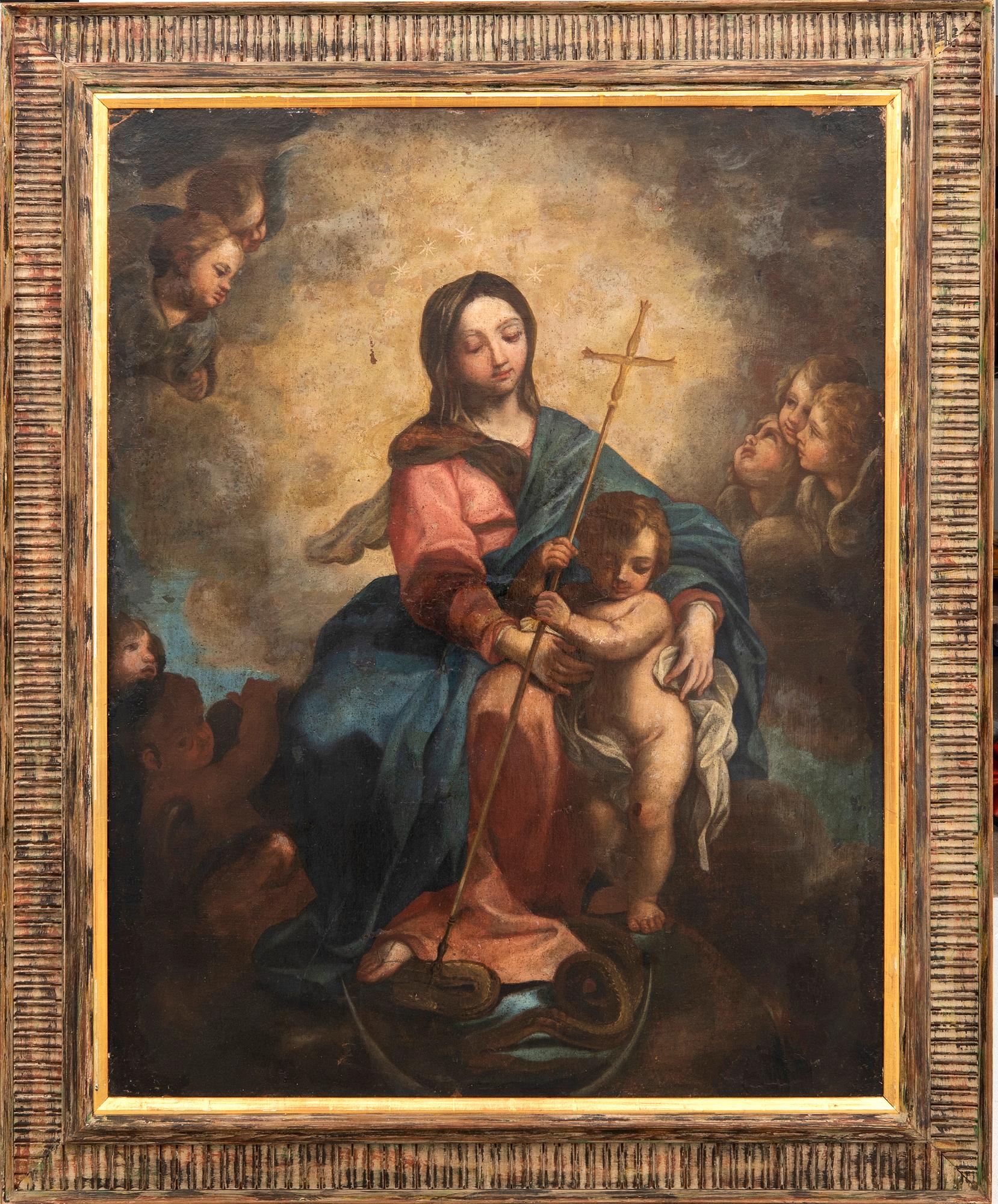 Carlo Maratta, after ol on canvas laid on panel.