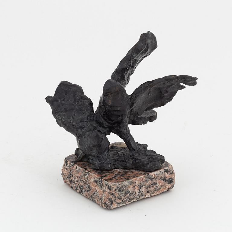 Torsten Fridh, skulptur, brons. Signerad. Total höjd 19 cm.