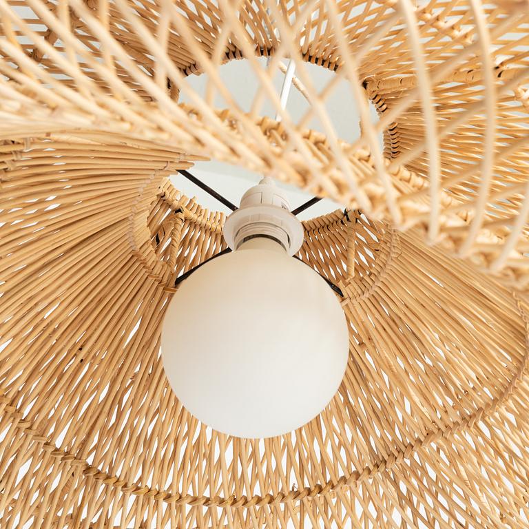 A pair of ceiling lamps, contemporary.