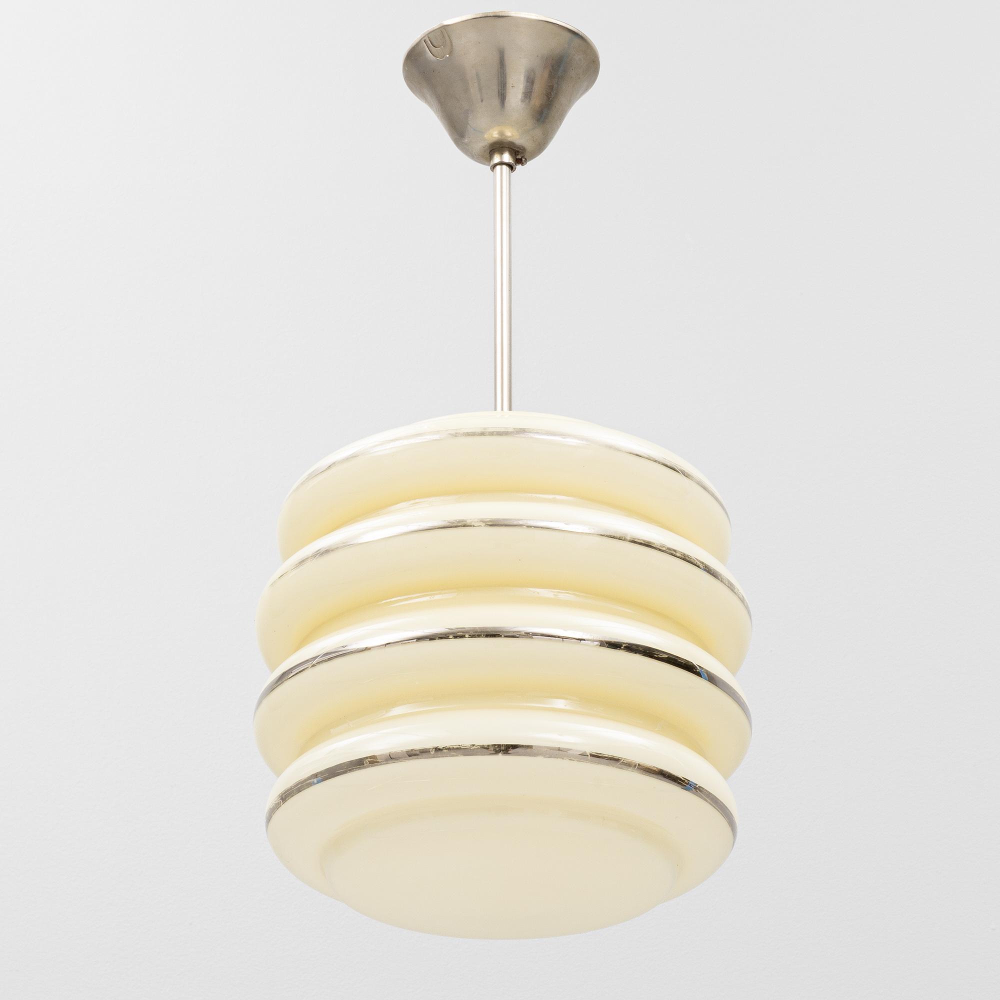 A Scandinavian Modern ceiling lamp, 1930's/40's, Norway.