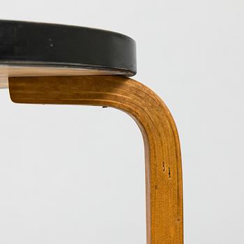Alvar Aalto, a 1930s '60' stool for OY Huonekalu- ja Rakennustyötehdas A.B. Finland.
