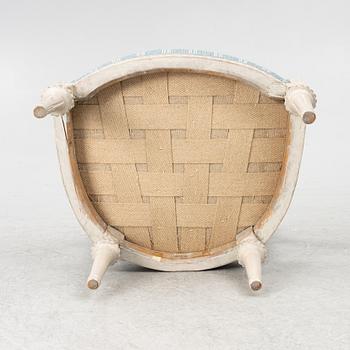 A set of three late Gustavian open Armchairs by O. Eriksson (1754-1808).