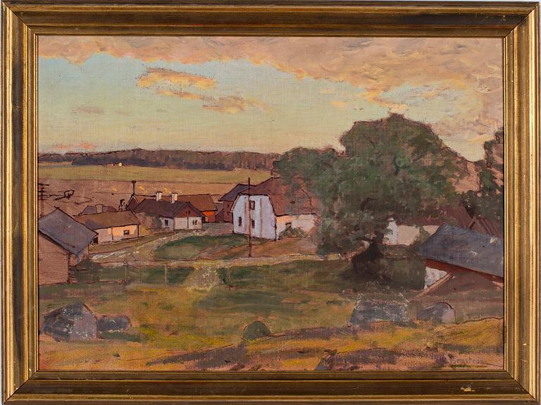 ALFRED BERGSTRÖM, Olja på duk, signerad.