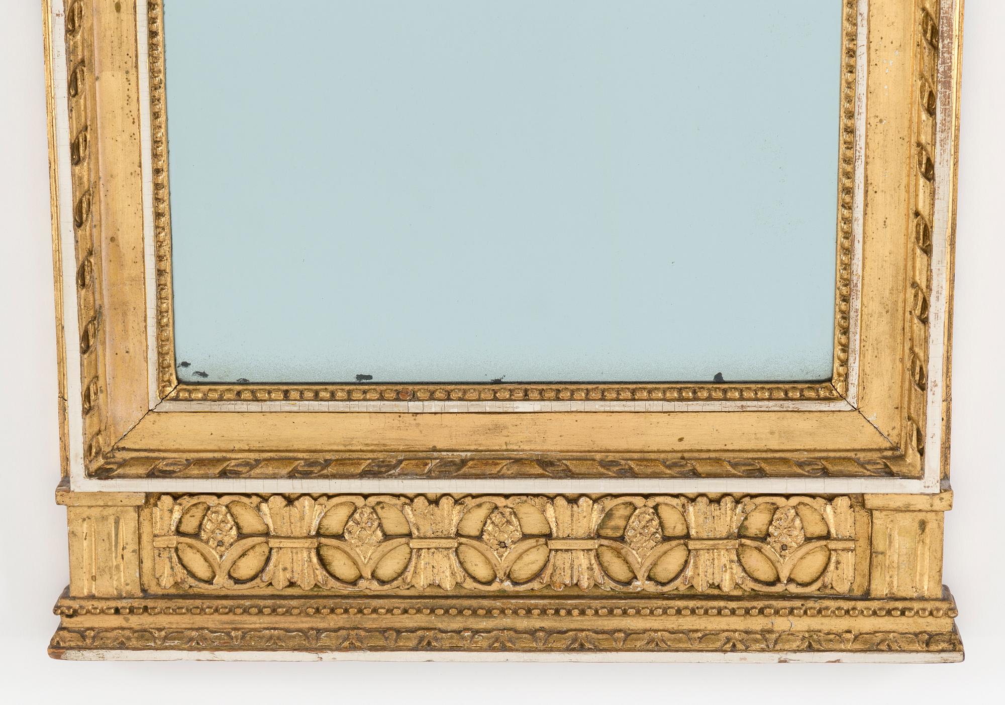 A late Gustavian late 18th century mirror.