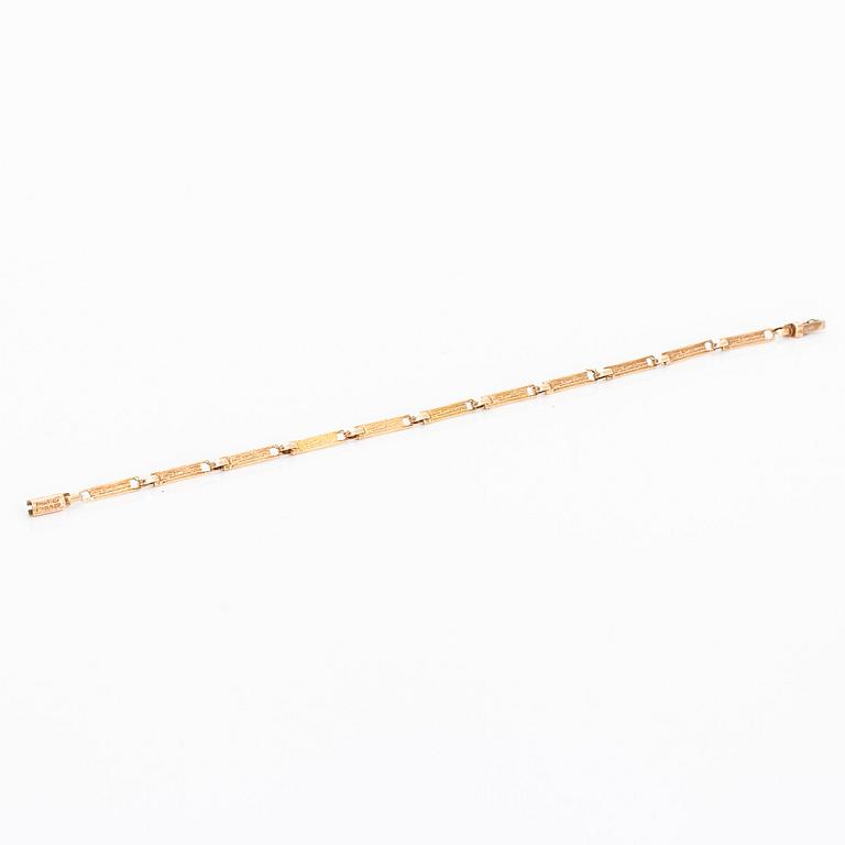 Björn Weckström, armband "Seita", 14K guld. Lapponia 1977.