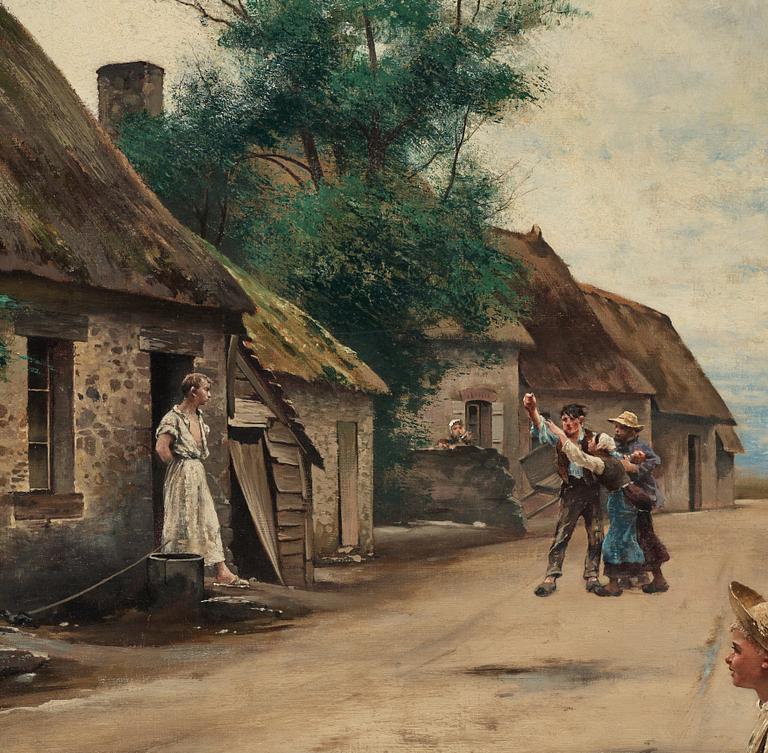 August Hagborg, The village feud.