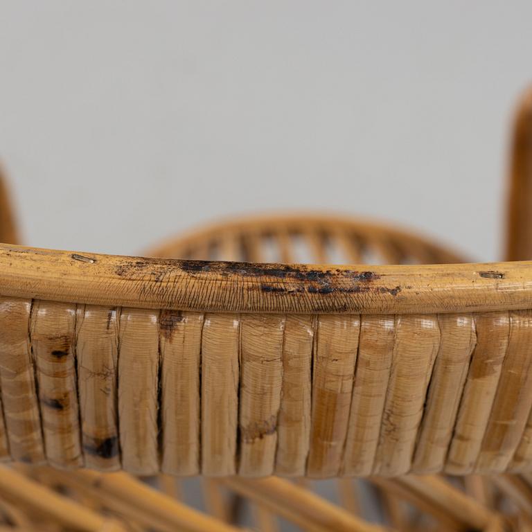 Gio Ponti & Lio Carminati, wicker chair, "Conte Biancamano", Bonacina, Italy, second half of the 20th century.