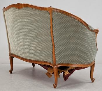 SOFFA. Louis XV-stil, 1900-tal.