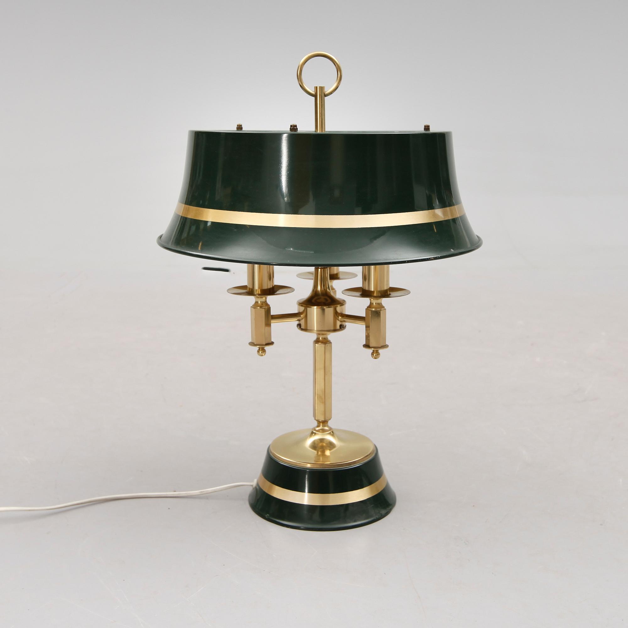 BORDSLAMPA, mässing, Örsjö, 1900-talets andra hälft.