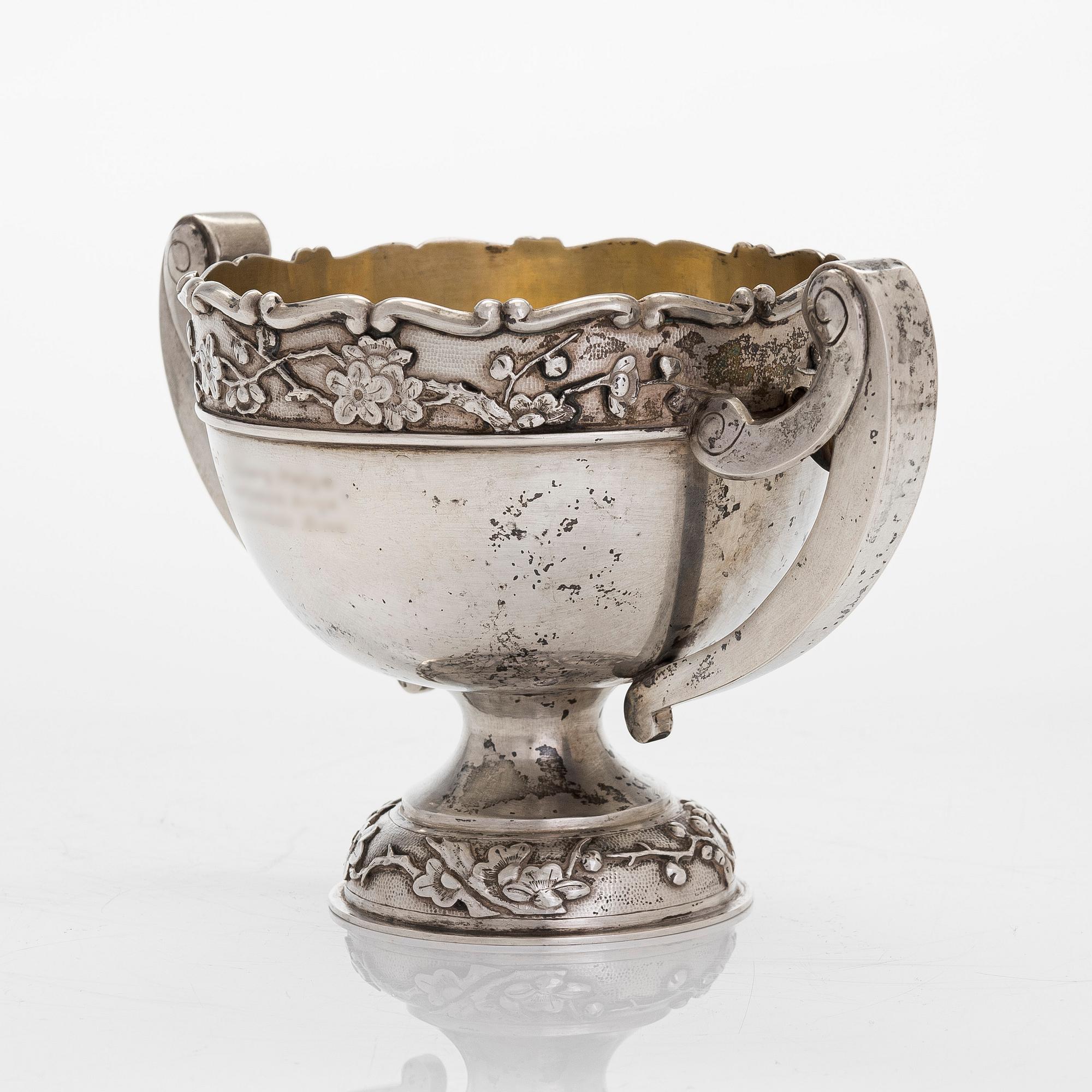 Malja, hopea, ZeeWo, Shanghai, n. 1890-1910.