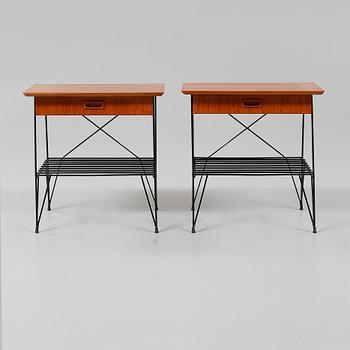 SÄNGBORD, ett par, 1950/60-tal.