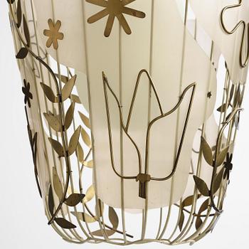 Hans Bergström, a rare ceiling lamp model "5A", ateljé Lyktan, Åhus, 1940s.