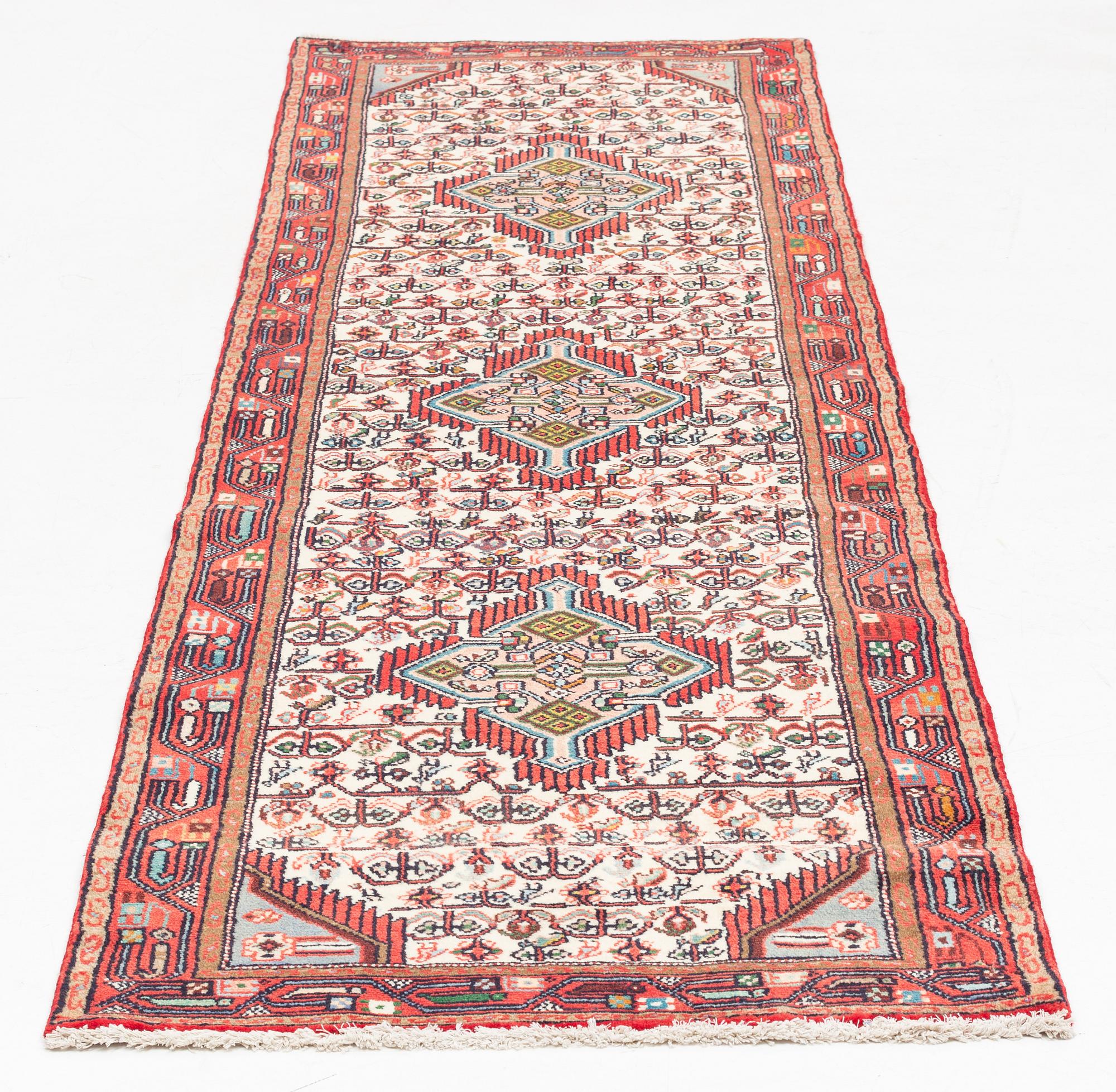 A Zaghe runner, approximately 290 x 81 cm.