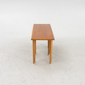 Yngve Ekström, teak, nesting tables, 3 pieces, 1950s/60s.