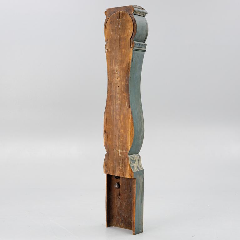 A Swedish folk art longcase clock from Hälsingland, dated 1812.