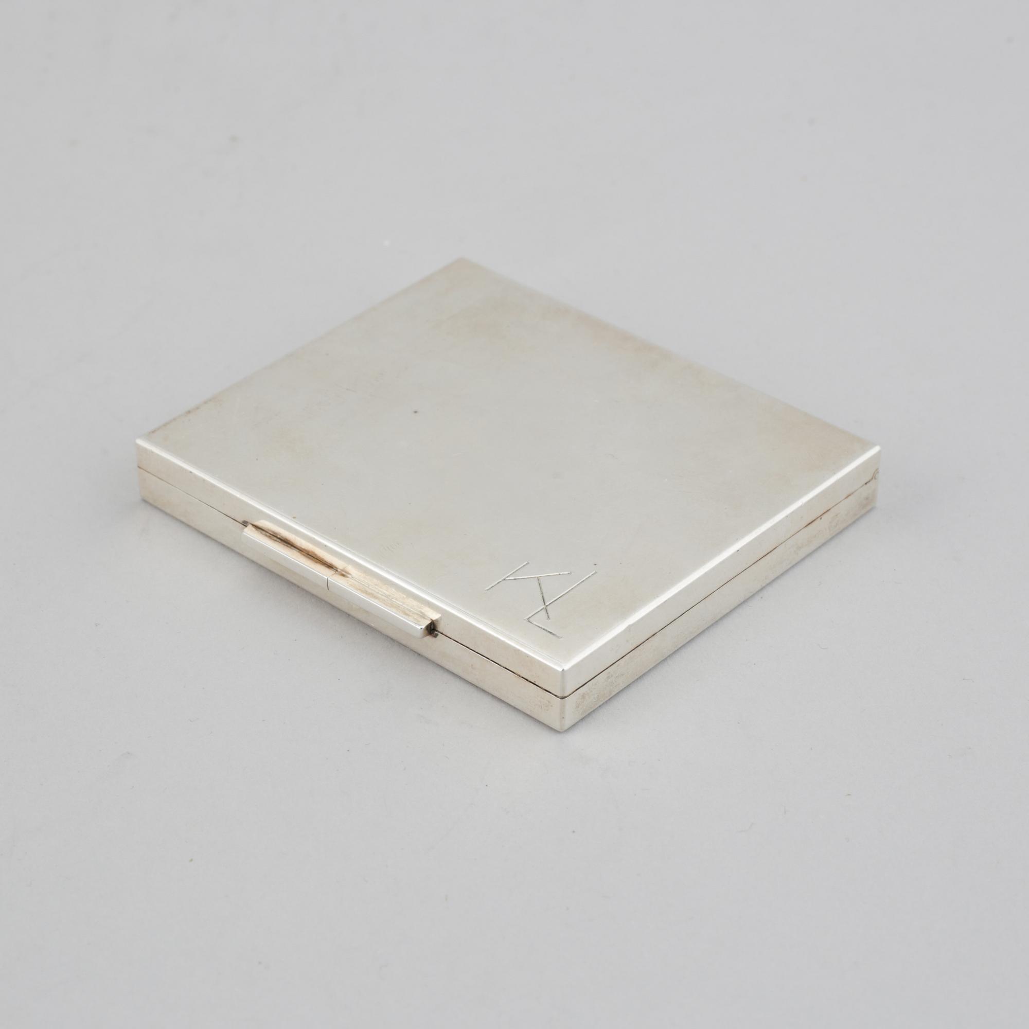 Wiven Nilsson, a sterling silver case, Lund 1960.