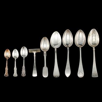 PARTI SILVER, 20 delar, silver, 1900-tal. Vikt 400 g.