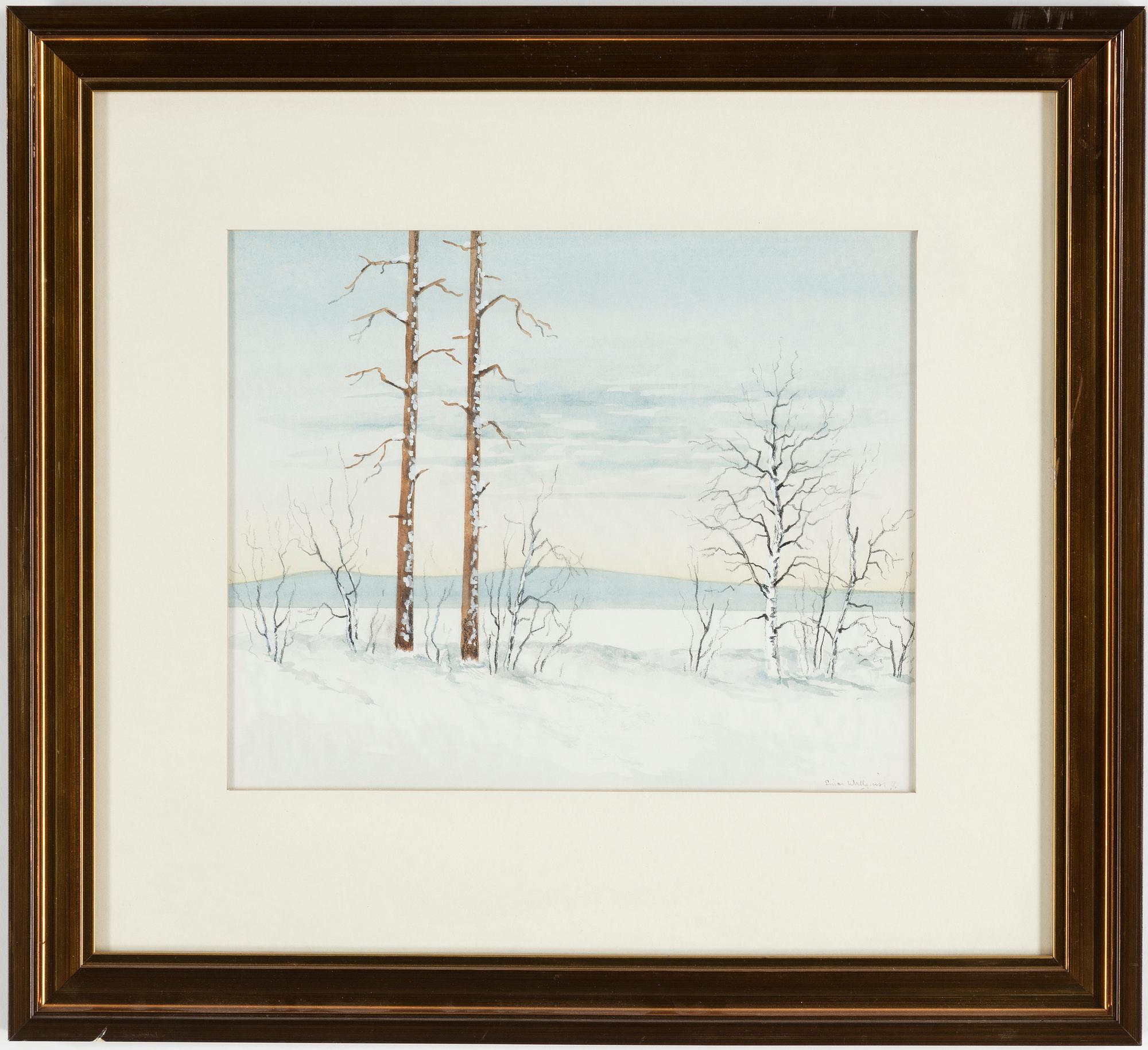 EINAR WALLQUIST, watercolour, signed and dated 7?.