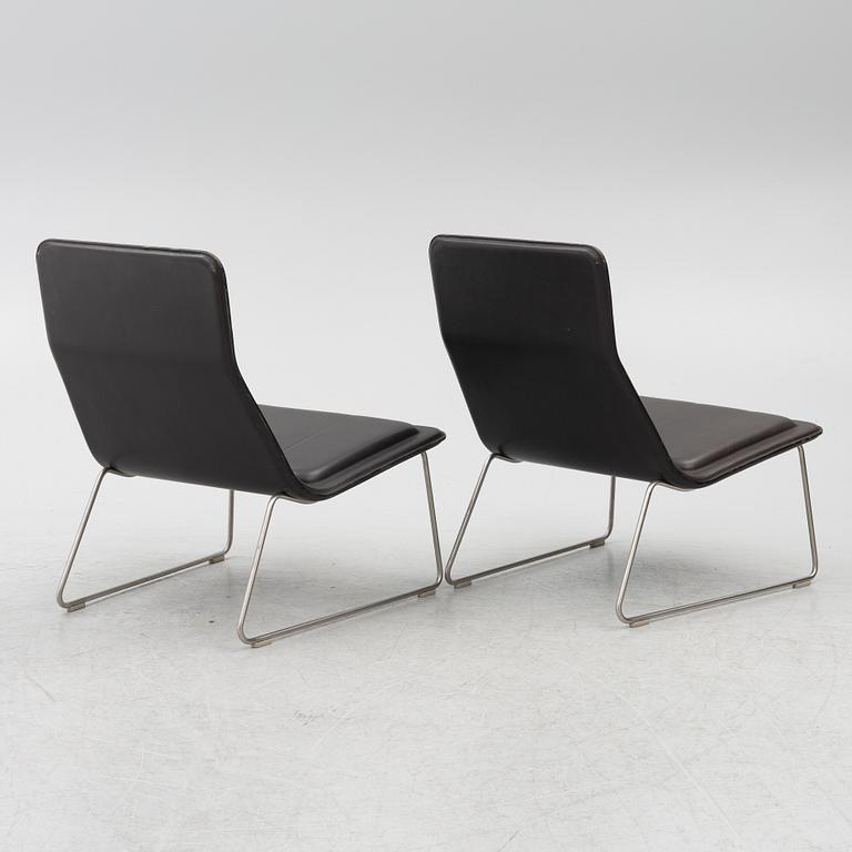 Jasper Morrison, fåtöljer, ett par, "Low and Pad", Cappelini, Italien.