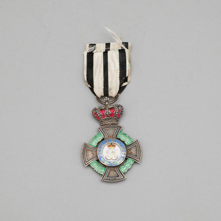 MEDALJ, "Für treue und verdienst", instiftad 8e april 1844. Vikt ca 24g.