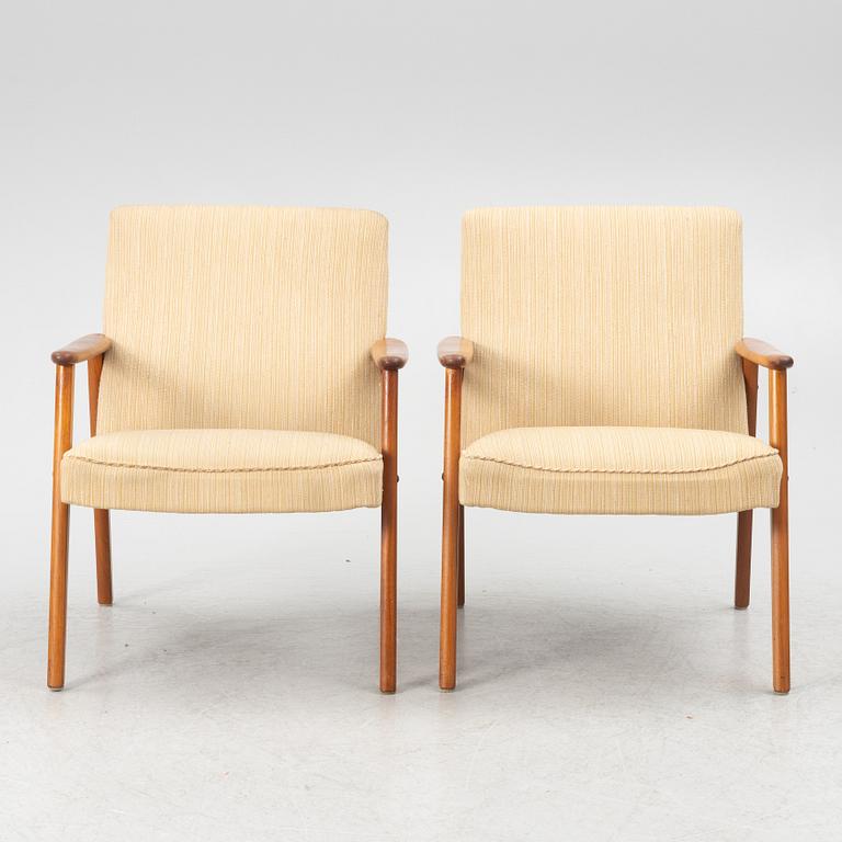 A pair of Armchairs, mid-20th century.