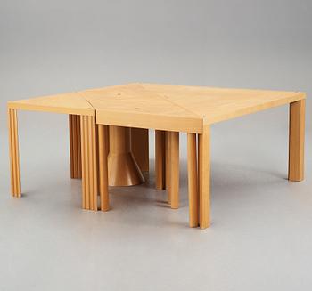 Massimo Morozzi, a 7 pieces "Tangram set" table, for Cassina, Italy 1980's.