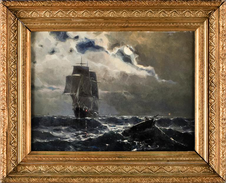 ARVID AHLBERG, tillskriven, olja på duk. Bär sign och otydlig dat.