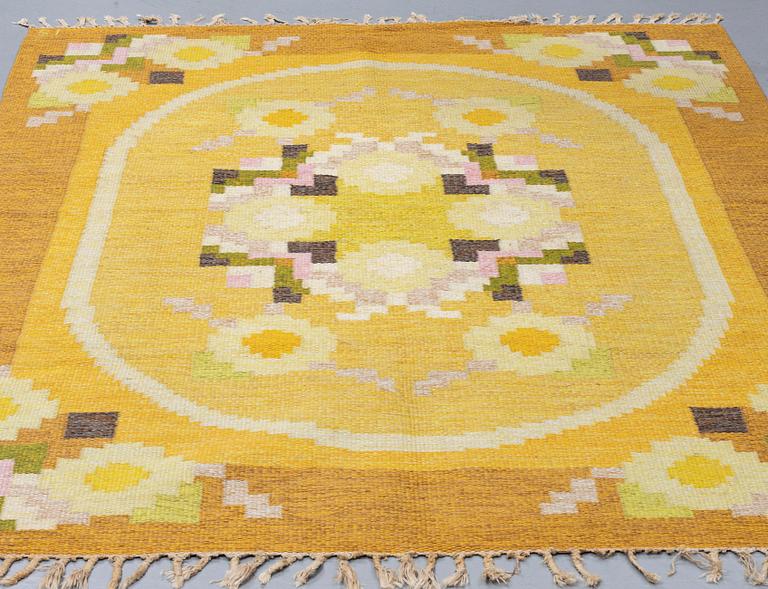 INGEGERD SILOW, MATTO, flat weave, ca 236 x 163,5-166  cm, signerad IS.
