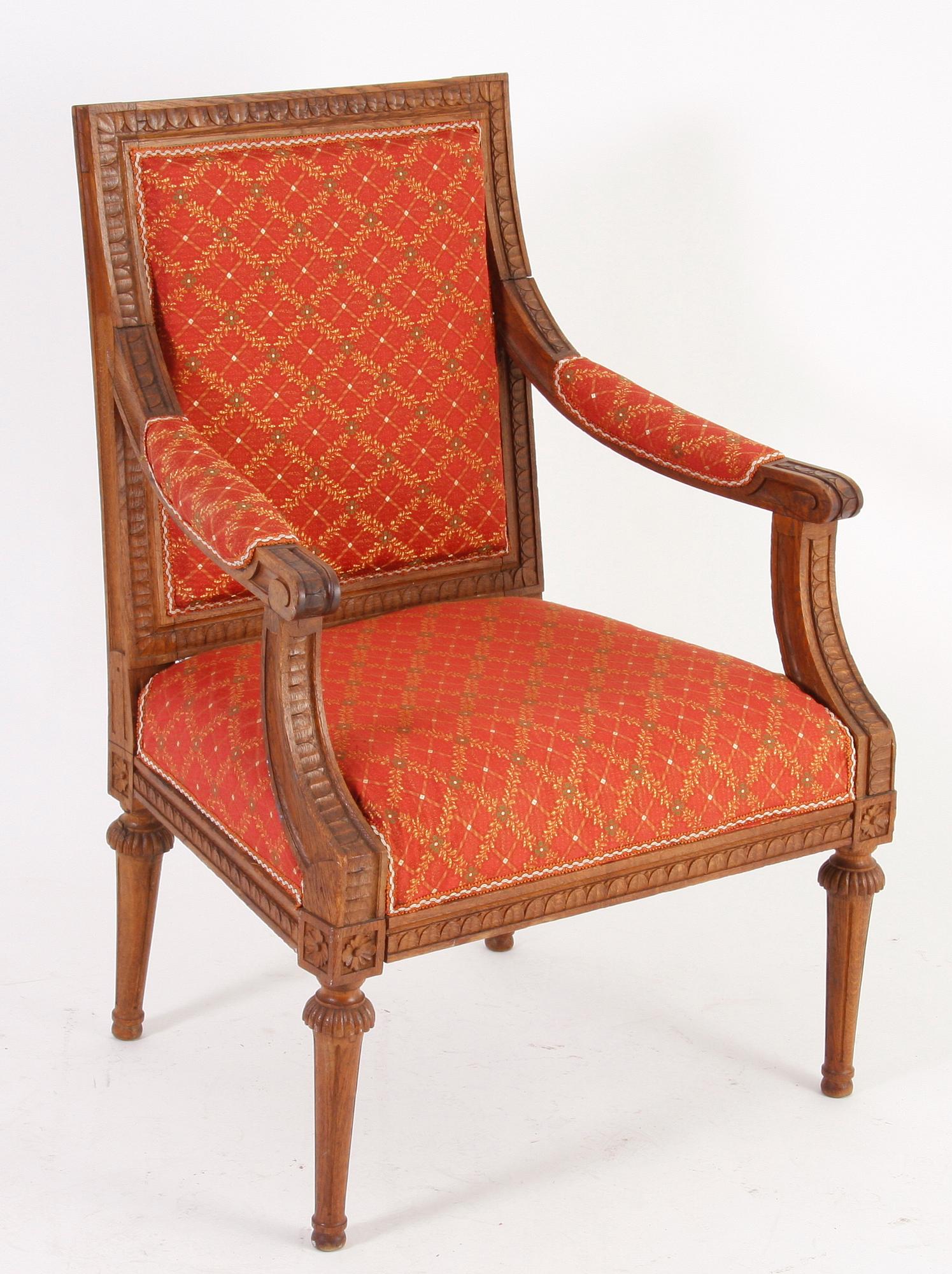 KARMSTOL, Louis XVI-stil.