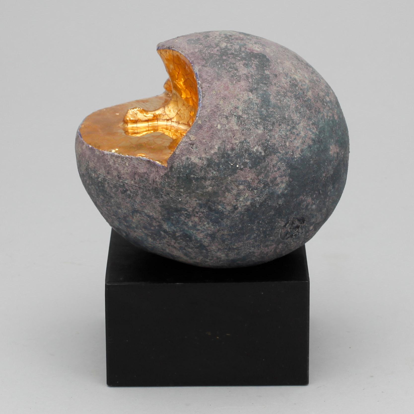 ALF EKBERG, skulptur, stengods, monogramsign.