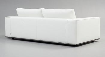 A Rodolfo Dordoni white leather 'Hamilton' sofa, Minotti, Italy, post 2004.