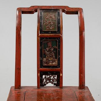 A chinese chair late 19th century.