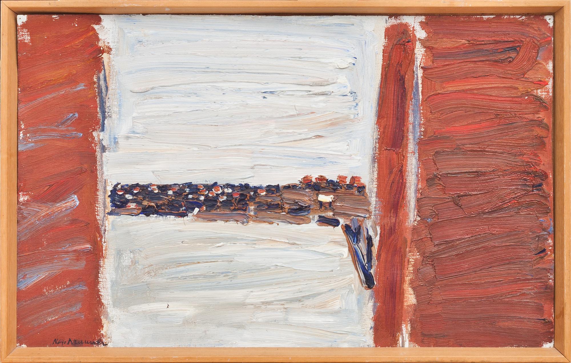 NILS-GÖRAN BRUNNER, olja på uppfodrad duk, signerad.