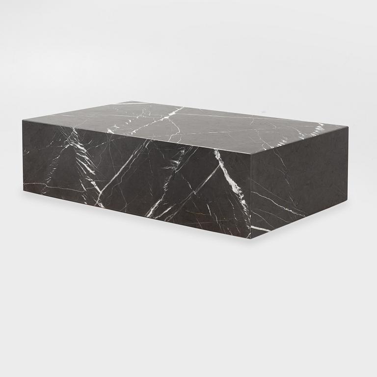 A marble 'Plinth' coffee table from Menu.