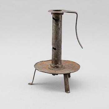 LJUSSTAKE, plåt och smide, 1700-tal.