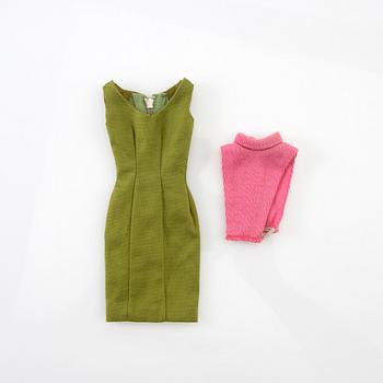 Barbiekläder 4 set. vintage bl a "Dinner at Eight" Mattel 1963-64. "Nighty Negligée" Mattel 1959-64.