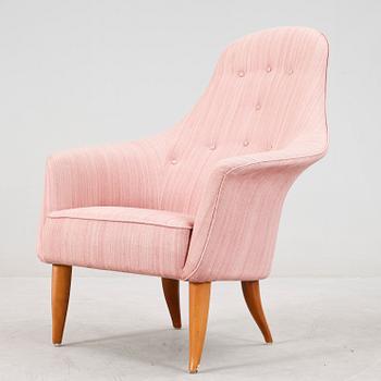 FÅTÖLJ, Kerstin Hörlin-Holmquist, "Stora Adam", Triva-serien, Nordiska Kompaniets verkstäder i Nyköping. 1950/60-tal.