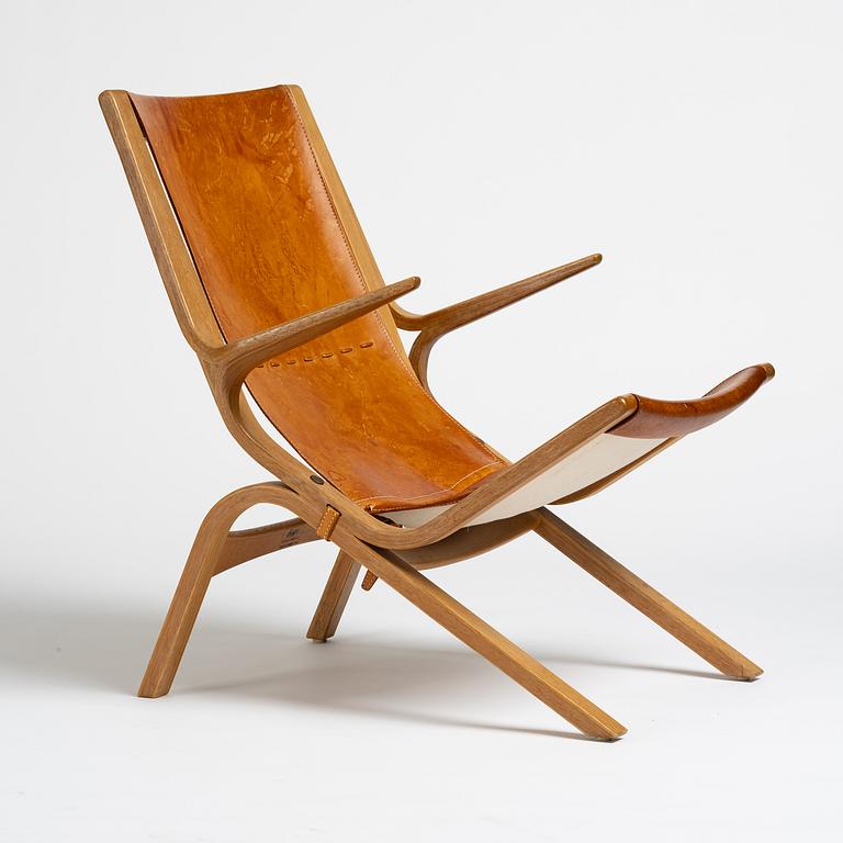 Bertil Fridhagen, fåtölj, "Limento", modell "5-168", Svenska Möbelfabrikerna, Bodafors, 1961.
