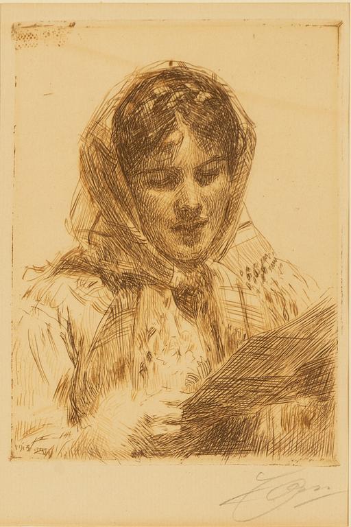 Anders Zorn,  "Ett brev".