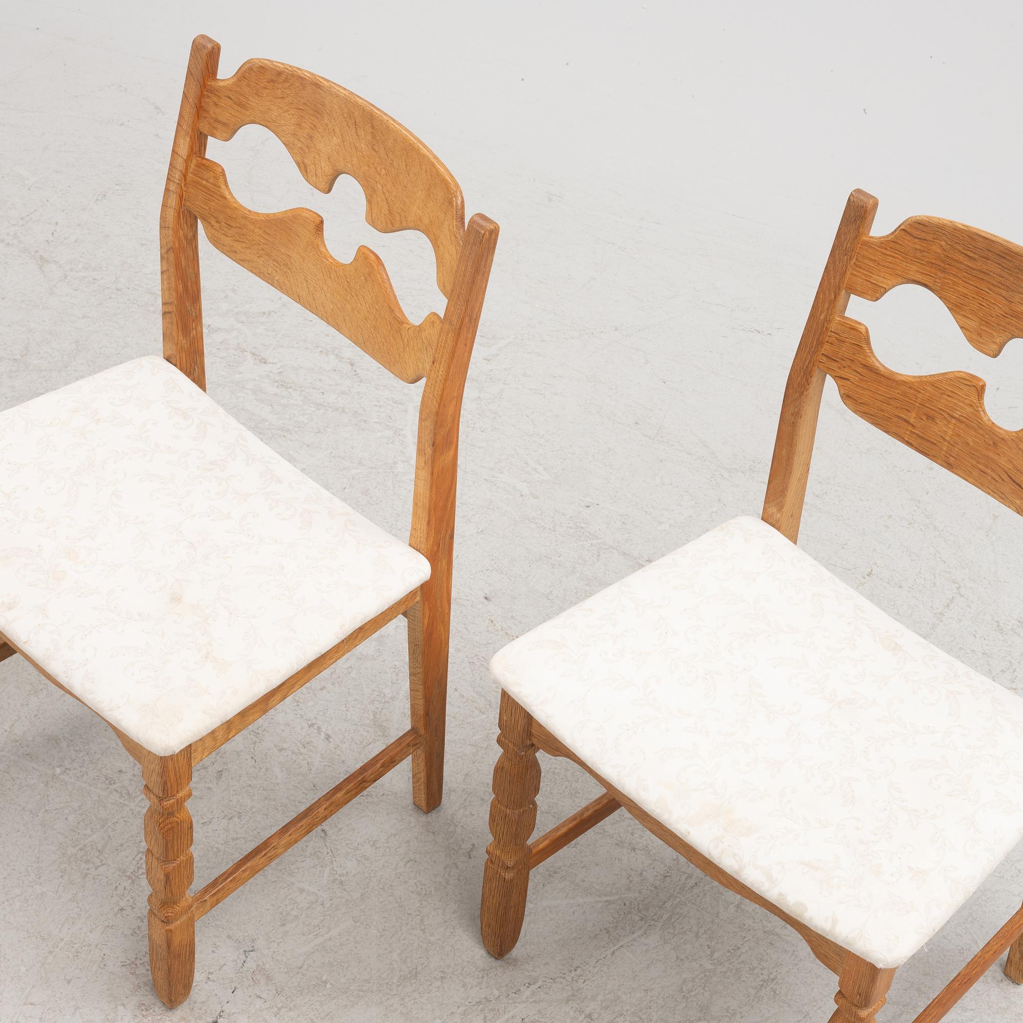 Henning Kjaerulf, stolar 6 st "Razor Blade", Danmark, 1900-talets andra hälft.