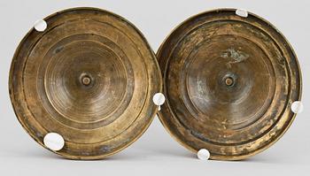 LJUSSTAKAR, ett par, empire, trol Ryssland, 1800-talets första hälft.